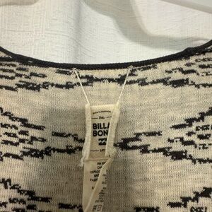 Billabong Long Cardigan black and brown pattern